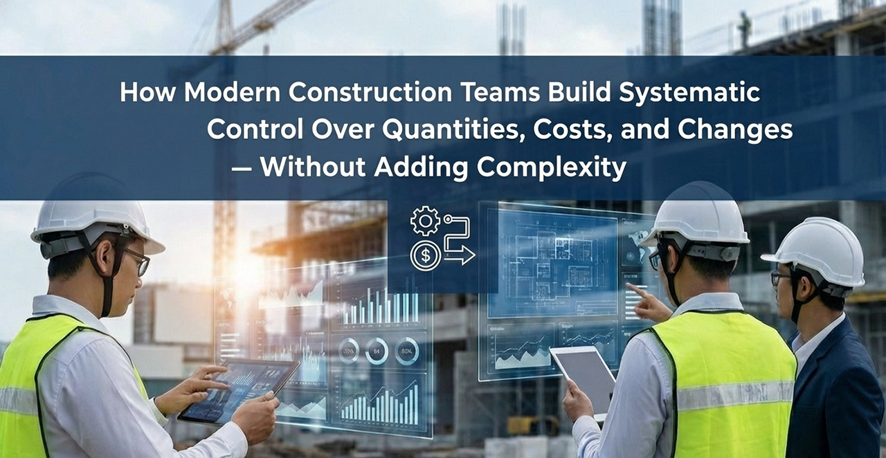 How Modern Construction Teams Build Systematic Control Over Quantities, Costs, and Changes — Without Adding Complexity