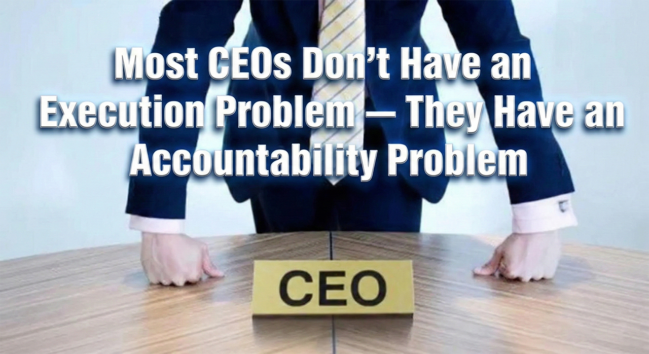 Problem Execution Most CEOs Don’t Have an Execution Problem — They Have an Accountability ...