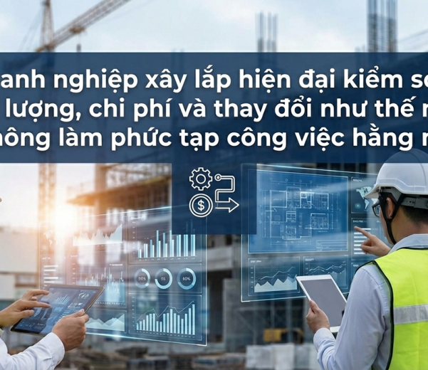 Doanh nghiệp xây lắp hiện đại kiểm soát khối lượng, chi phí và thay đổi như thế nào – mà không làm phức tạp công việc hằng ngày?