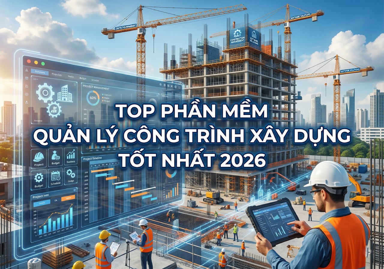 Top phần mềm quản lý công trình xây dựng tốt nhất 2026