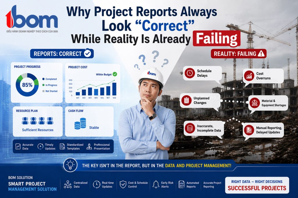 Why Project Reports Always Look “Correct” While Reality Is Already Failing